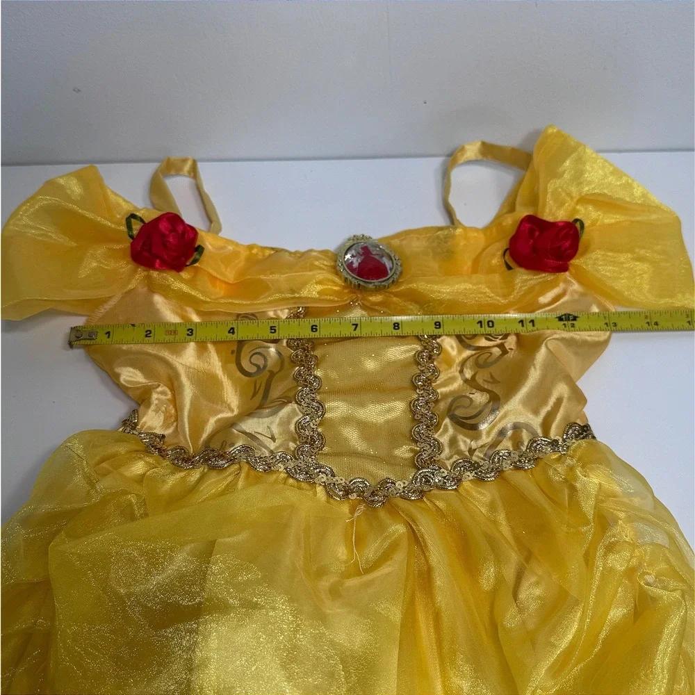 Disney Belle Beauty & the Beast Princess Costume Majestic Dress 4-6X Roses Gold